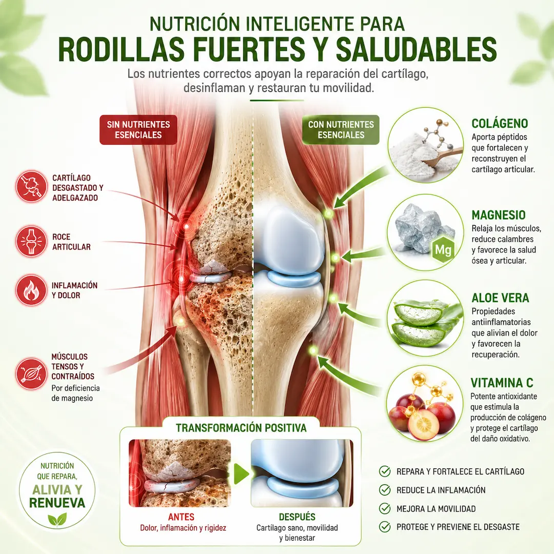 colágeno con magnesio, aloe vera y camu camu para unas articulaciones flexibles – causas
