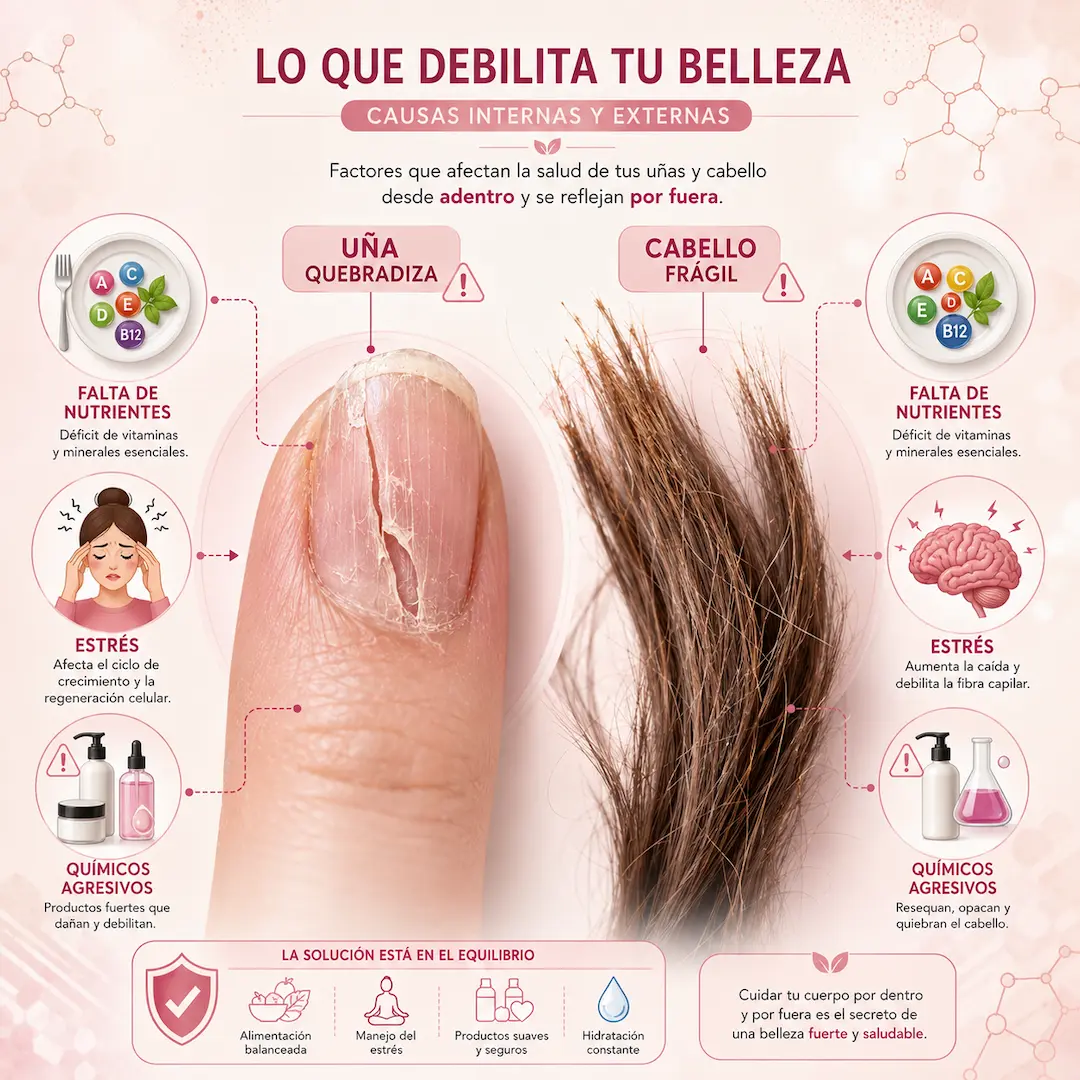 biotina y aguaje: los secretos para unas uñas y un cabello más fuertes – causas