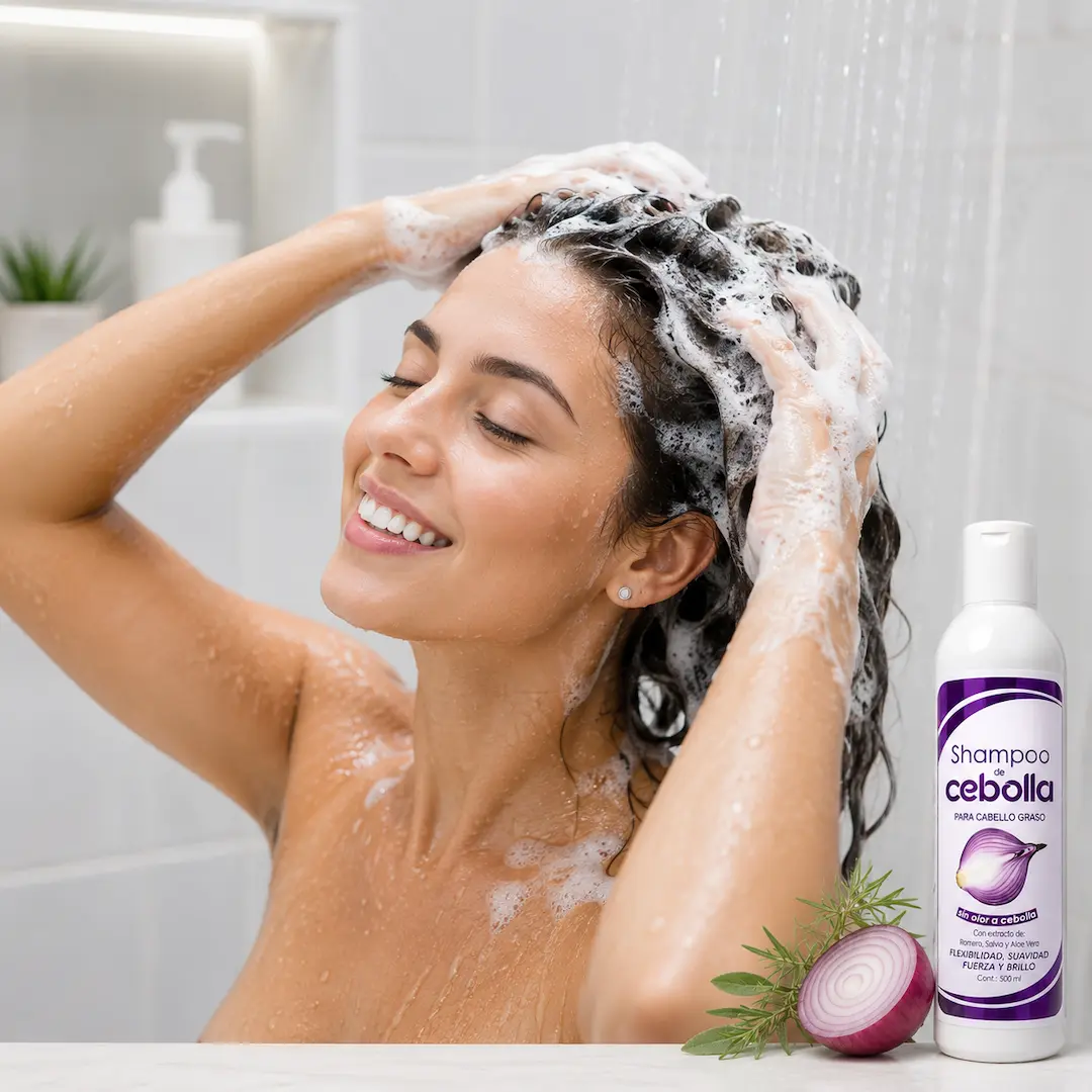 frecuencia ideal del shampoo de cebolla para cabello graso