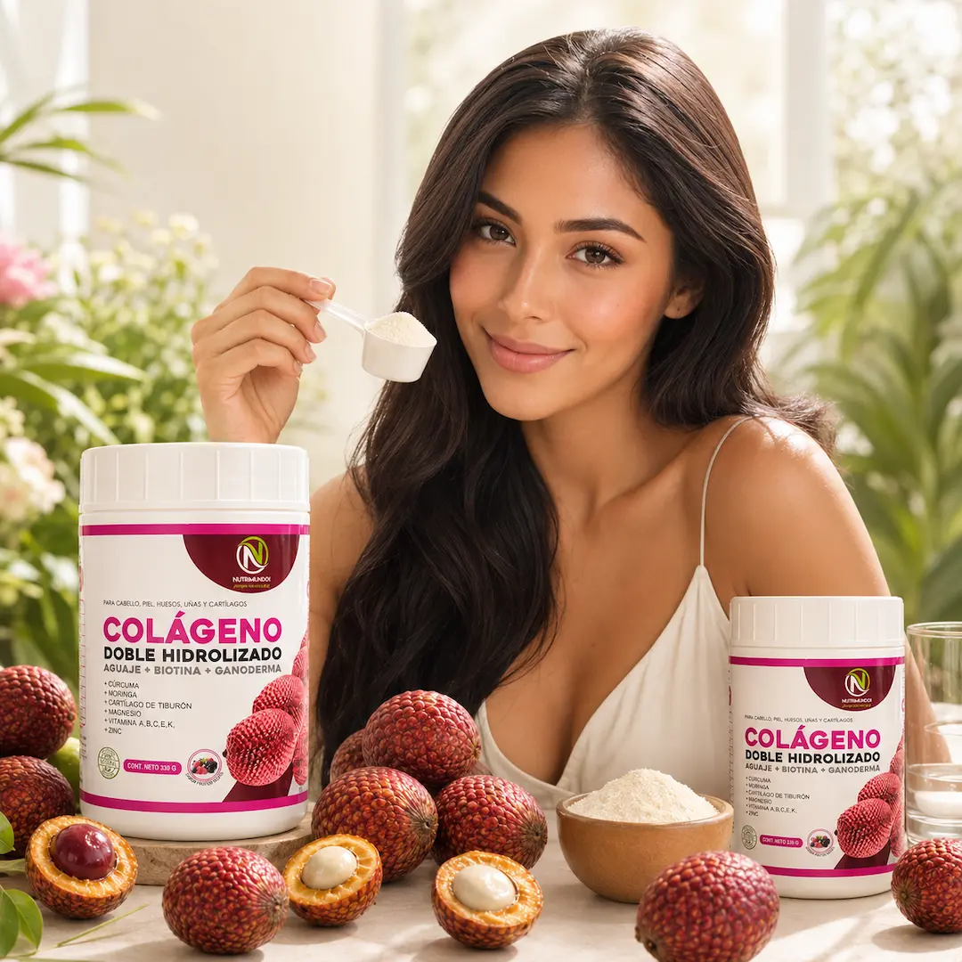 cómo el colágeno con aguaje y biotina transforma tu piel y cabello – Nutrimundo1