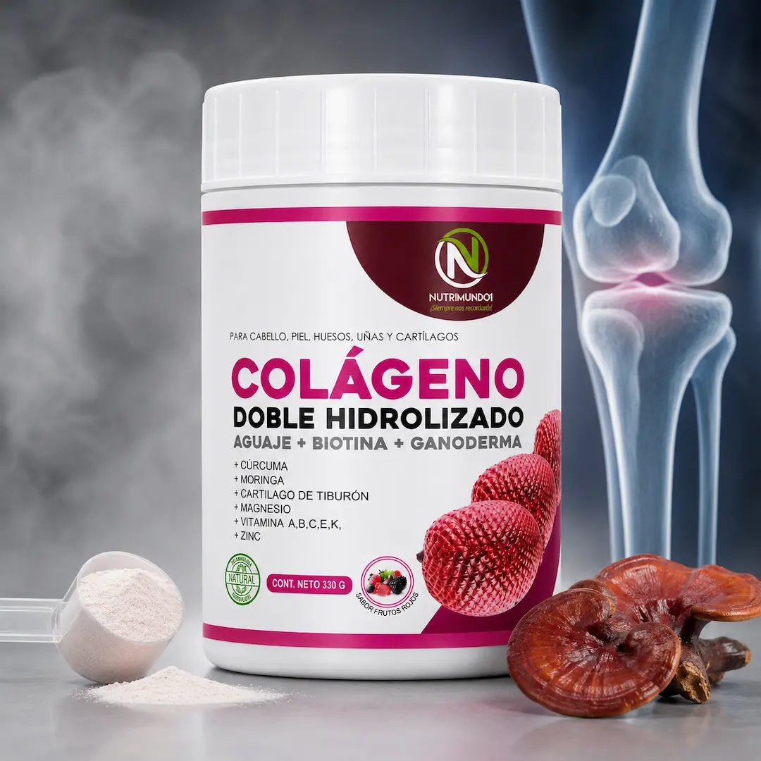 Colágeno con ganoderma para articulaciones