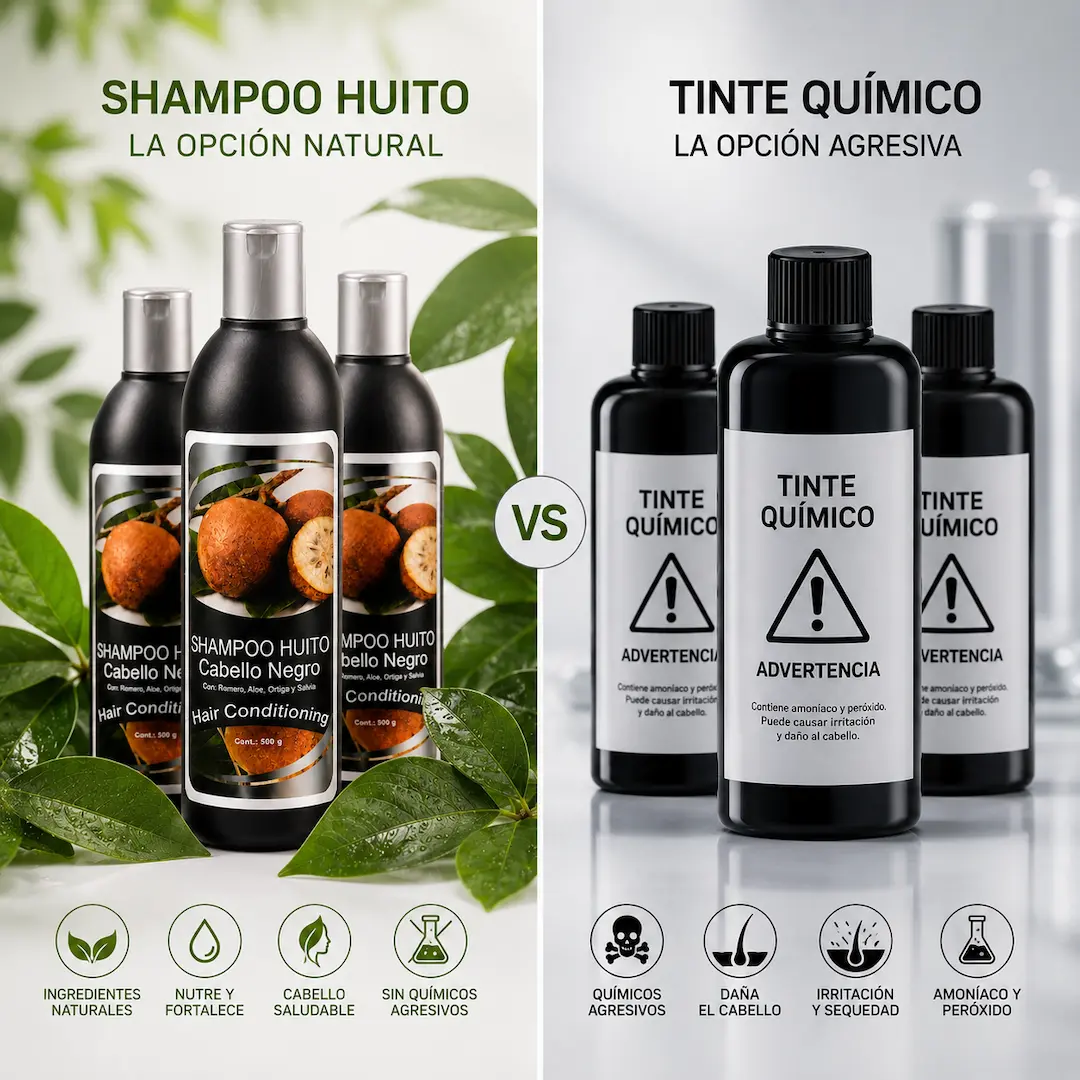 diferencias entre huito y tinte para el cabello – composición natural