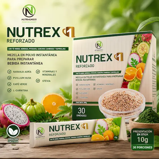 Nutrex 1 — bebida funcional con pitahaya y espirulina — Nutrimundo1