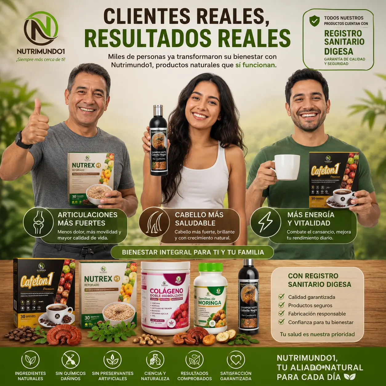 Clientes satisfechos con resultados comprobados — Nutrimundo1