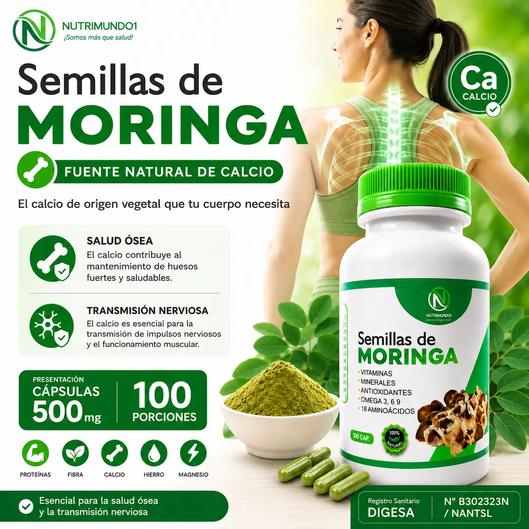 Calcio de la moringa para huesos fuertes — Nutrimundo1