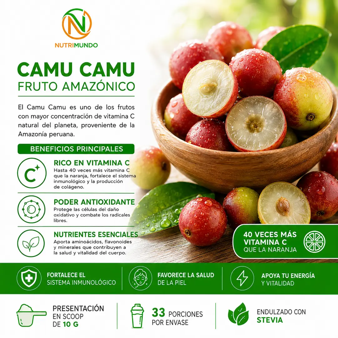 Camu camu vitamina C para la piel — Nutrimundo1