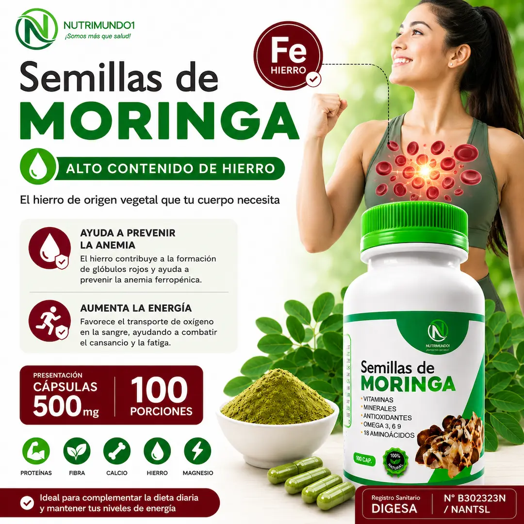 Hierro de la moringa para la energía — Nutrimundo1
