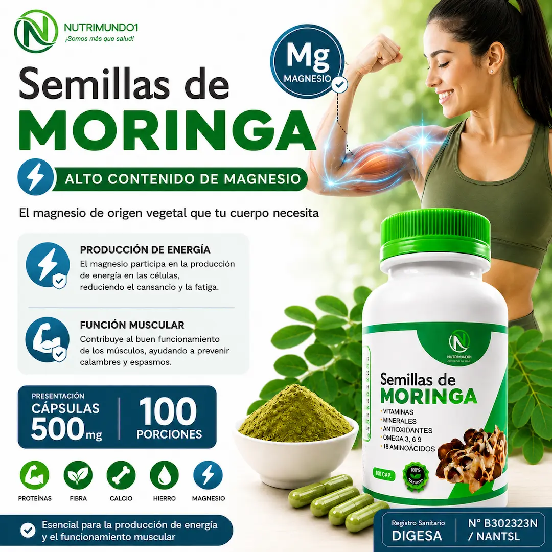 Magnesio de la moringa para la energía — Nutrimundo1