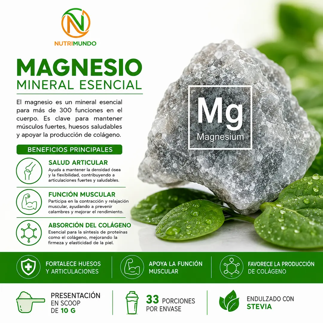 Colágeno con magnesio para articulaciones — Nutrimundo1