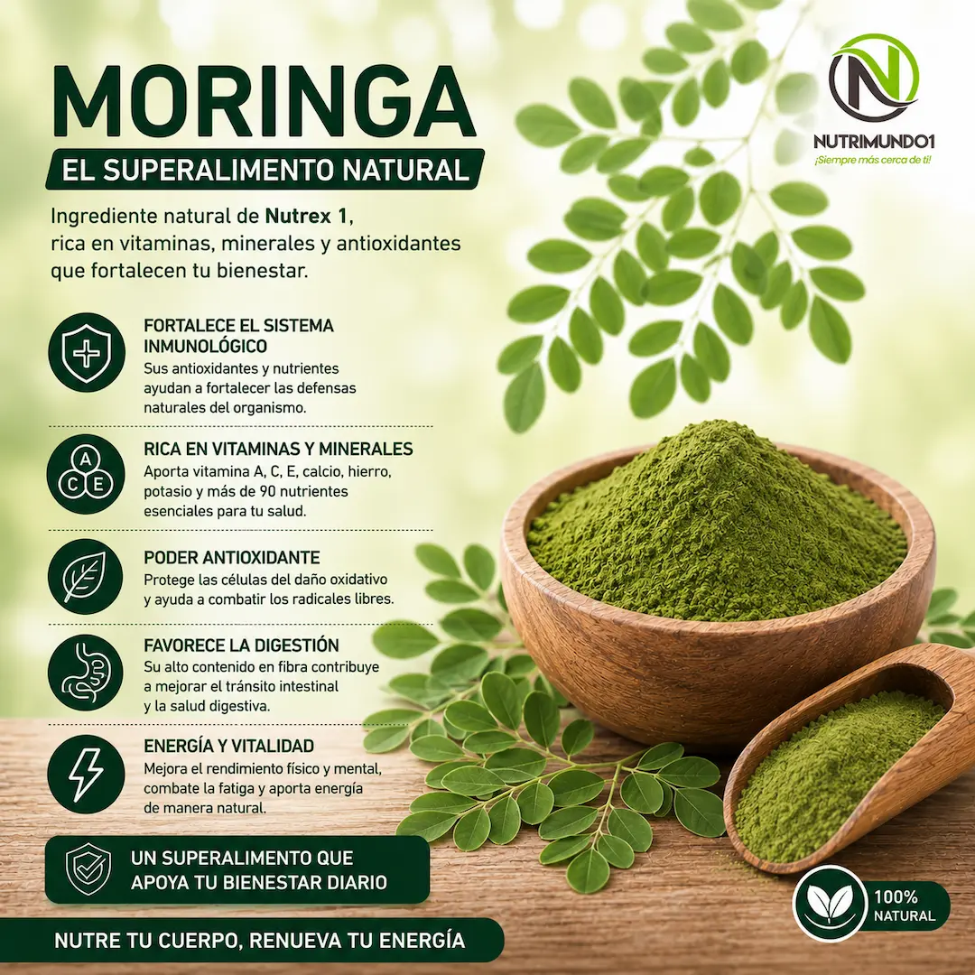 Moringa en polvo beneficios para la salud — Nutrimundo1