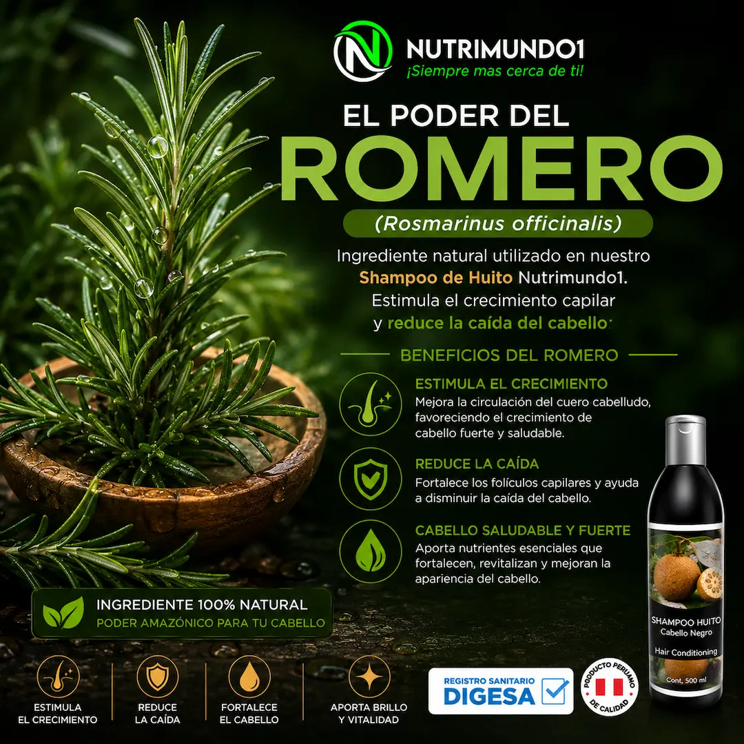 Romero, ingrediente natural para fortalecer el cabello — Nutrimundo1